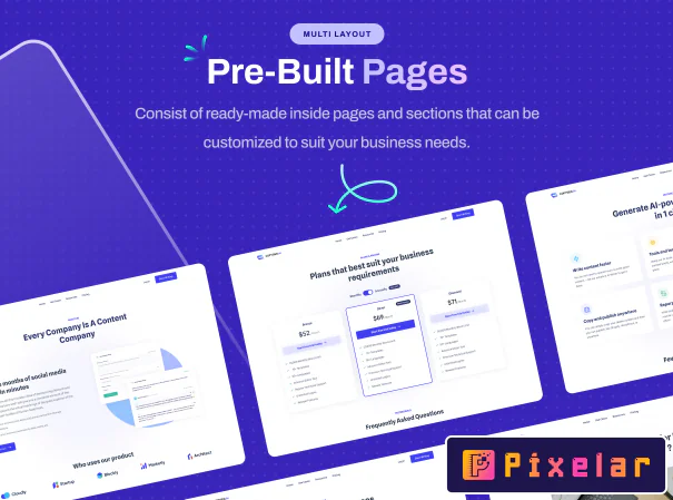 CopyGen - Plantilla HTML para landing page con IA para redacción y copywriting