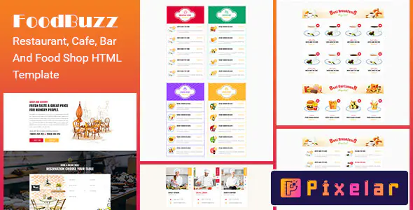 FoodBuzz - Plantilla HTML5 Premium para Restaurantes y Negocios Gastronómicos