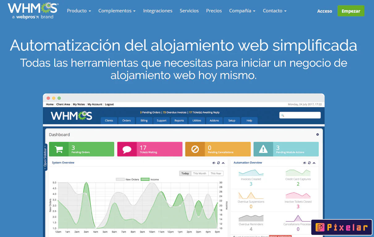 WHMCS v8.12.1 - Plataforma de Facturación y Automatización de Alojamiento Web