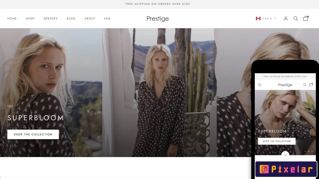 Prestige - Tema Premium Shopify para Marcas de Lujo