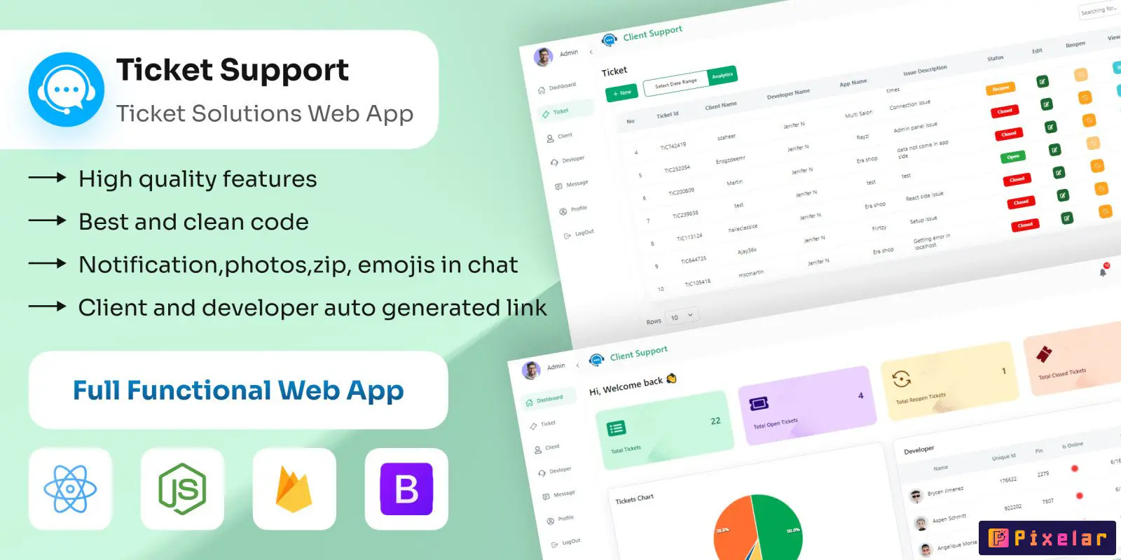 Ticket Support - Chat en tiempo real