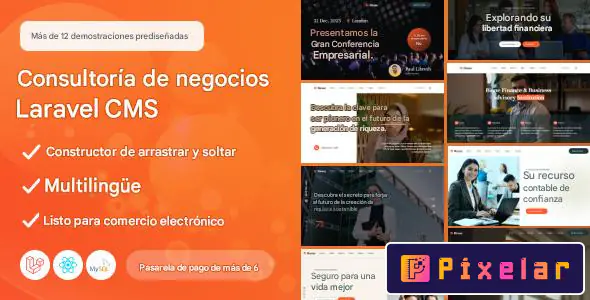 Bione - Sistema de Consultoría Empresarial con CMS y Constructor de Páginas en Tiempo Real