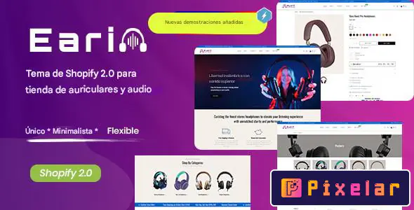 Earin - Tema Shopify 2.0 Especializado en Audífonos y Audio de Alta Gama