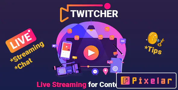 Twitcher - Plataforma SaaS de transmisión de video en vivo para creadores de contenido