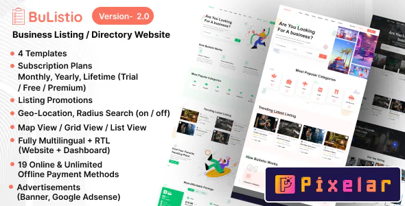 Bulistio - Sitio web de listados y directorios de empresas (por suscripción)