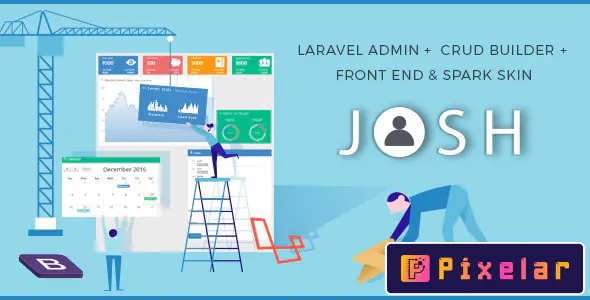 Josh - Plantilla de administración de Laravel + Front End + CRUD
