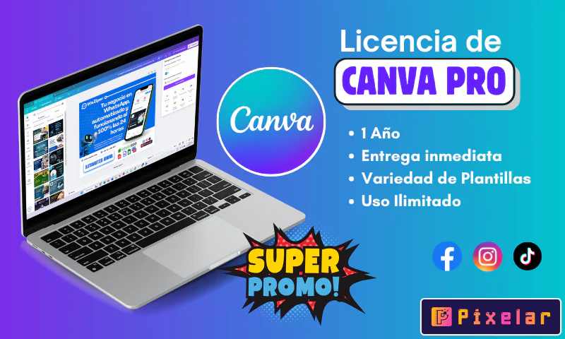 Canva Pro - Licencia Mensual y Anual