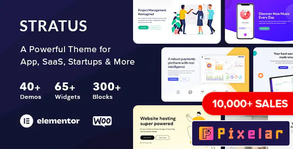 Stratus - Tema WordPress para Startups Tech, SaaS y Aplicaciones
