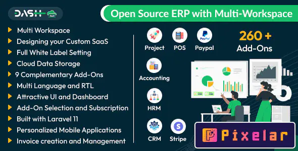 WorkDo Dash SaaS - ERP de código abierto con múltiples espacios de trabajo