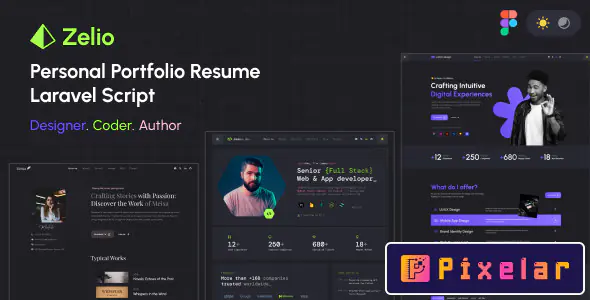 Zelio - Portafolio Personal de Desarrollo Web con Laravel