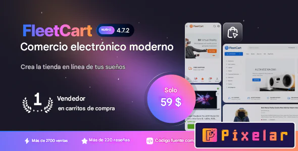 FleetCart - Plataforma eCommerce Moderna con CMS Integrado