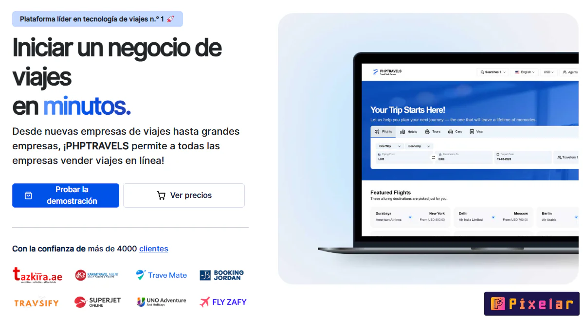 PHPTRAVELS v9.1 - Software de Reservas PHP para Agencias de Viajes Online