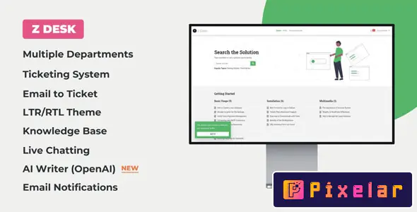 zDesk - Sistema de tickets de soporte con base de conocimientos y preguntas frecuentes