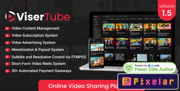 ViserTube - Plataforma de Streaming de Vídeos All-in-One