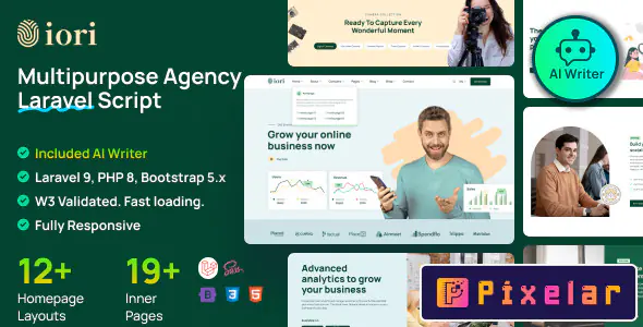 Iori - Sitio web comercial para empresas, agencias y startups