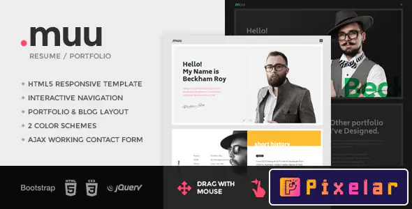 MUU - Plantilla Única para Currículum y Portafolio Creativo 🎨📄