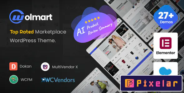 Wolmart v1.9.0 - Tema WooCommerce para marketplace multiproveedor