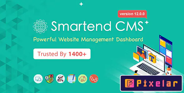 SmartEnd CMS - Dashboard Admin Laravel con Frontend y API Restful