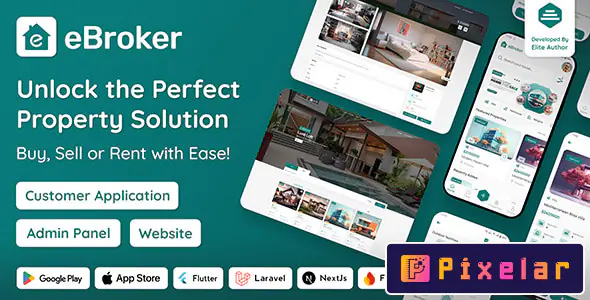 eBroker - Plataforma Inmobiliaria All-in-One con App Móvil y Versión Web