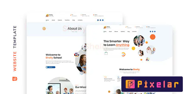 Shelly – Plantilla de sitio web escolar
