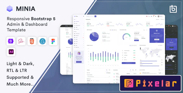 Minia - Plantilla de Panel de Administración con Bootstrap 5