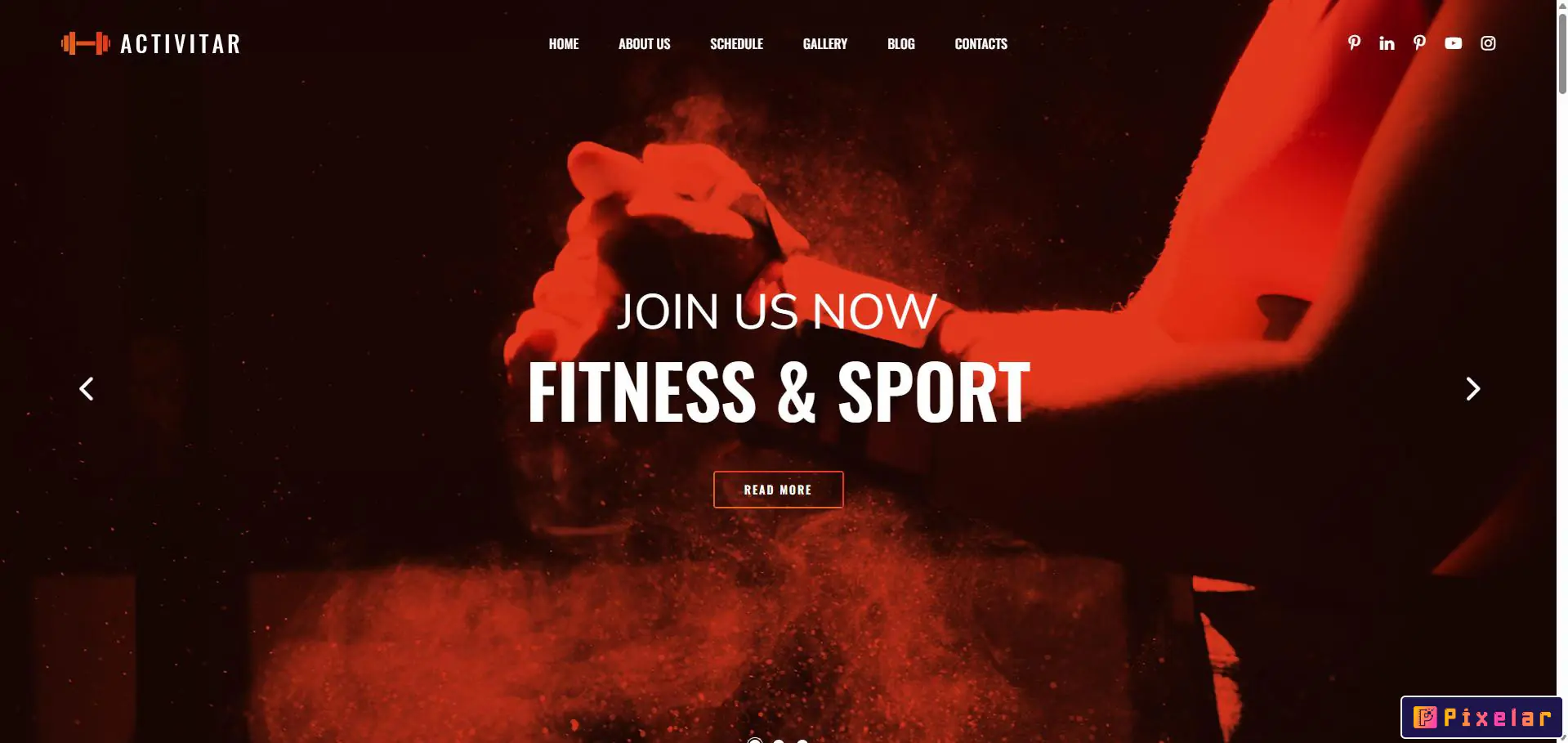 Activitar  - Plantilla gratuita de sitio web de fitness adaptable a HTML5 y Bootstrap 4