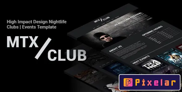MTX Club – Plantilla HTML Premium para Vida Nocturna & Eventos