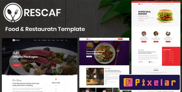 Rescaf – Plantilla HTML5 Premium para Negocios Gastronómicos