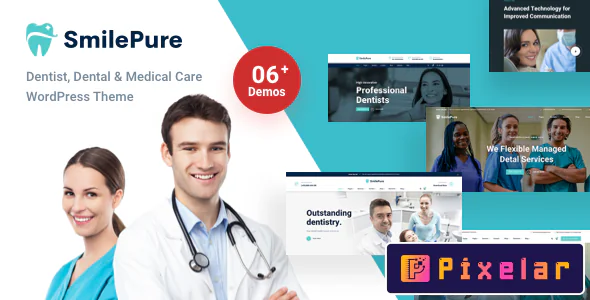 SmilePure - Tema de WordPress para atención dental y médica