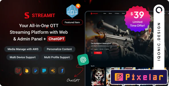 Streamit - Plataforma de Streaming de Películas, Series y Vídeos