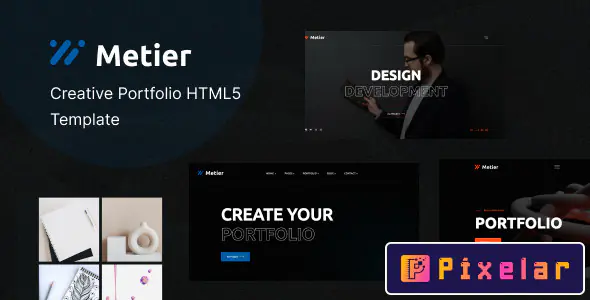 Metier - Plantilla HTML para Portafolio Personal 🎨✨