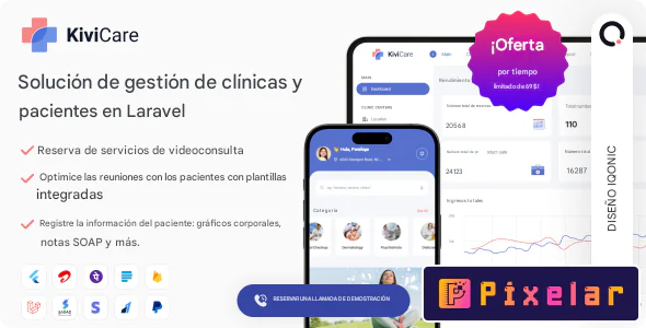 KiviCare™ - Sistema Integral de Gestión Clínica con Laravel & Flutter