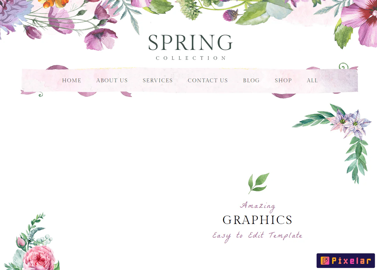 Primavera - Kit de Elementor Pro para Acuarela, Floristería, Bodas y Artistas Creativos